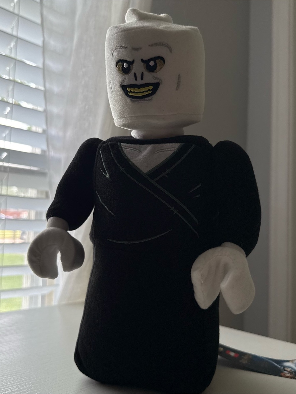 New LEGO Lord Voldemort Plush  Black and White.
